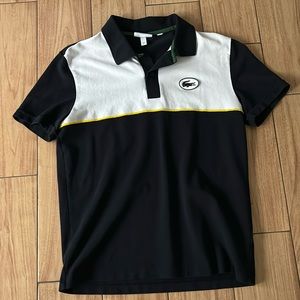 Black and White Lacoste polo